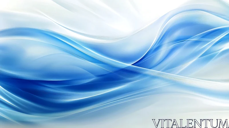 Gentle blue waves of light flowing in a calming embrace.