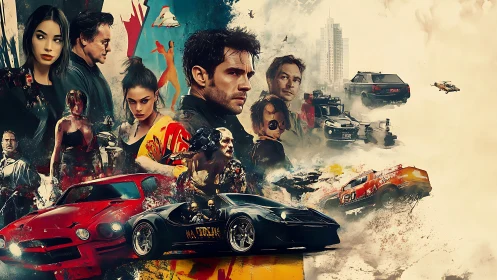 Turbocharged renegades orbit a storm of neon-slick mayhem