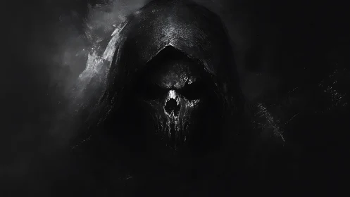 Midnight Reaper Emerging From the Ashen Void of Silence.