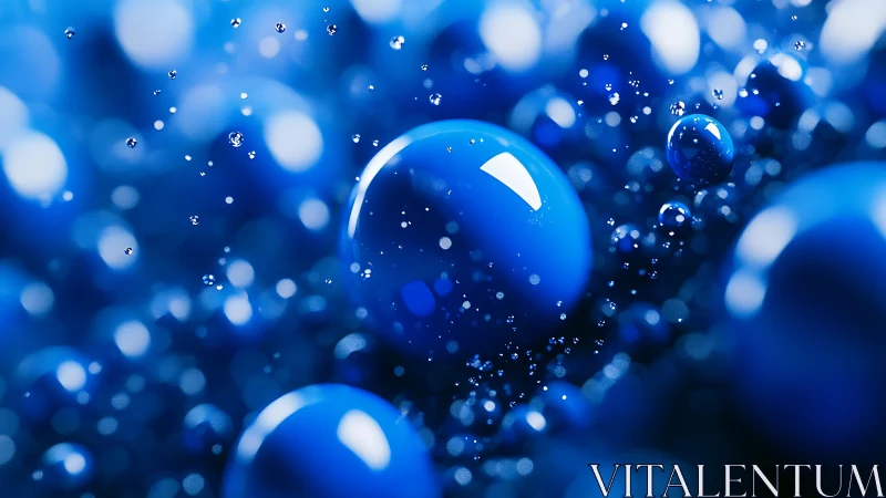 Blue bubble cosmos drifting through liquid starlight dream.