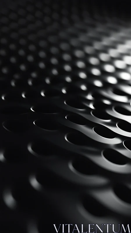 Parametric perforated surface with gradient specular caustics.