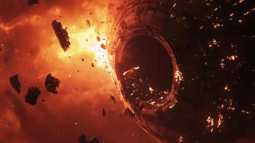 Explosive Space Station Catastrophe Unfolds