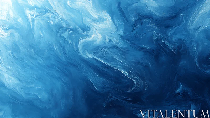 Fluid blue abstraction with swirling oceanic gradients.