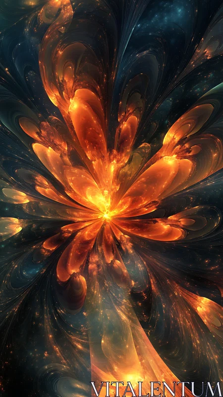 Radiant fractal bloom explodes in layered cosmic luminosity