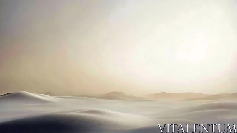 Sunlit gradients define distant dunes under diffuse sky