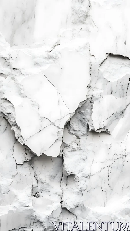 Shattered alabaster cliffs etched with delicate silver veins.