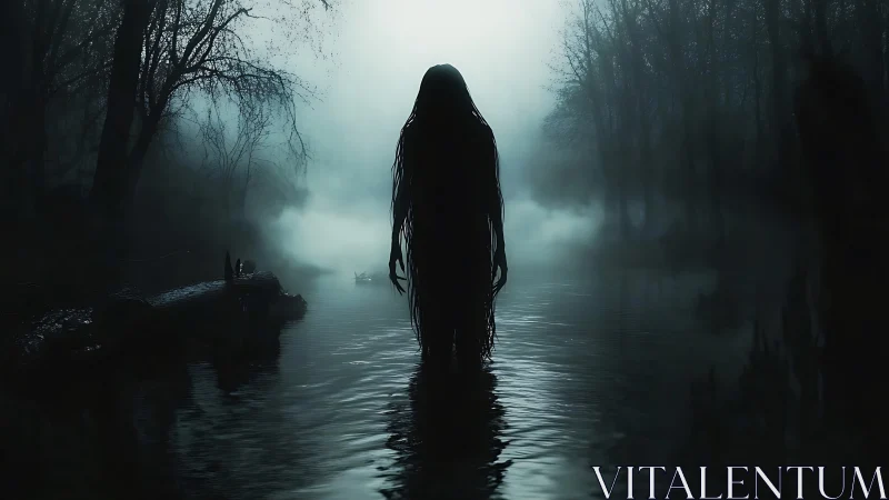 Mistborn river wraith waits beneath a bruised dawn sky.