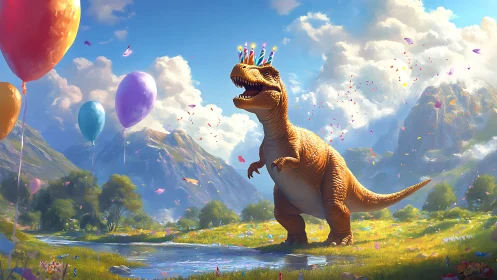 Dinosaur Birthday Celebration in Fantasy Valley