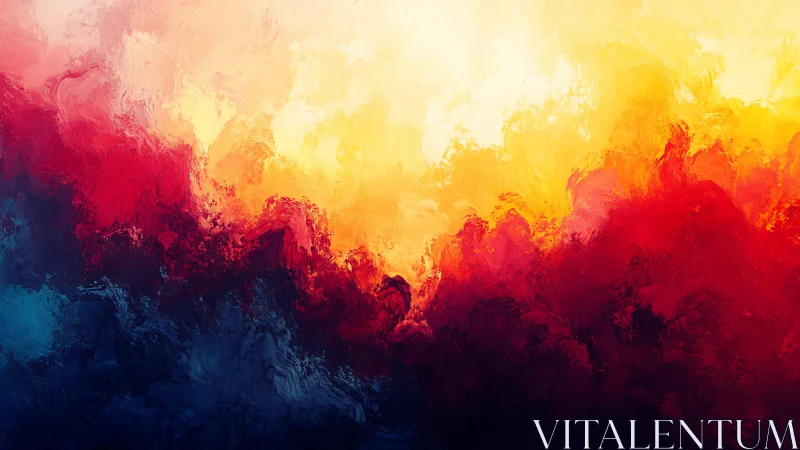 Molten sky of crimson and gold dissolves into deep shadow.