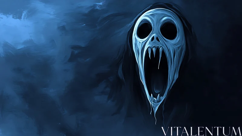 Nocturnal spectral maw with exaggerated cranial elongation.