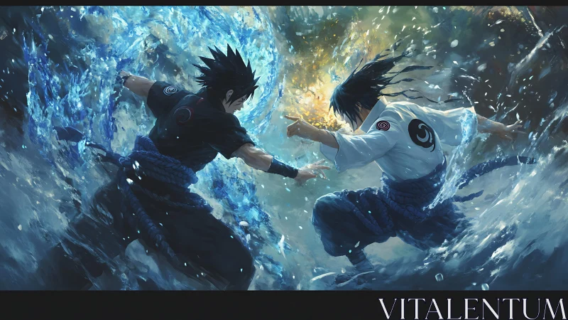 Stormbound rivals caught in a swirling elemental clash.