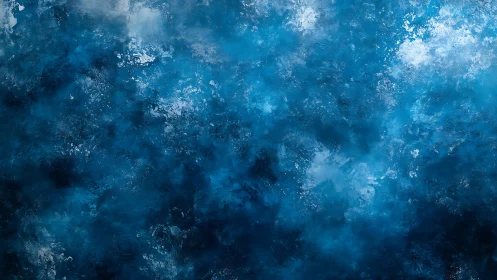 Deep blue abstract texture evokes shifting ocean mist.
