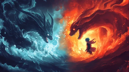 Elemental beasts collide while a lone hero claims the rift