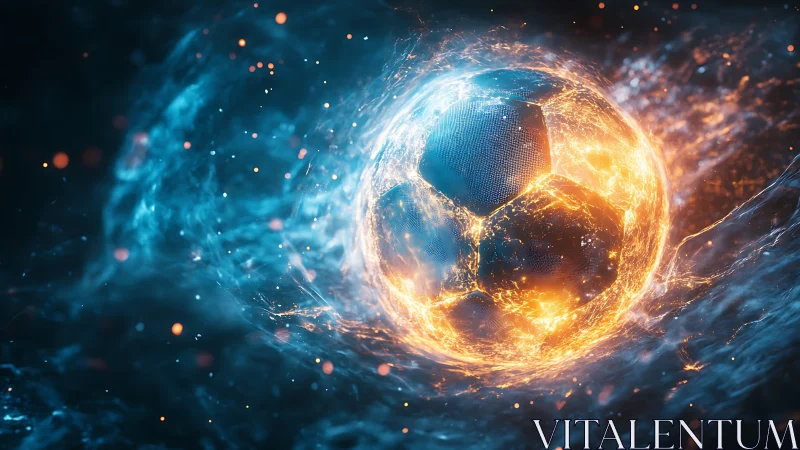 High-energy soccer ball enveloped by bifurcated plasma vortex field