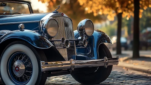 Chrome nostalgia hums softly through this autumn boulevard