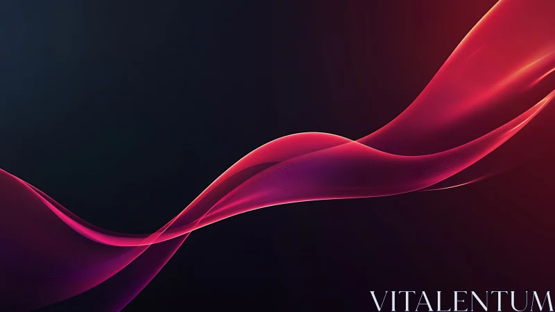 Parametric magenta lightwave ribbon on gradient dark field.