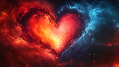 Luminous Heart of Fire and Ice.