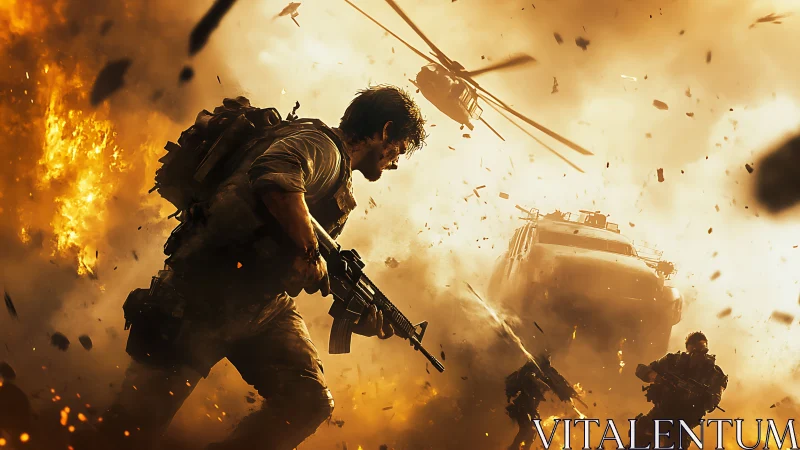 Soldiers Dance Through Inferno: Chaos Erupts Mid-Combat