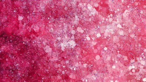 Pink glitter texture with layered luminous bokeh field.