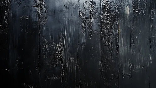 Textured black abstract surface with vertical streaks.