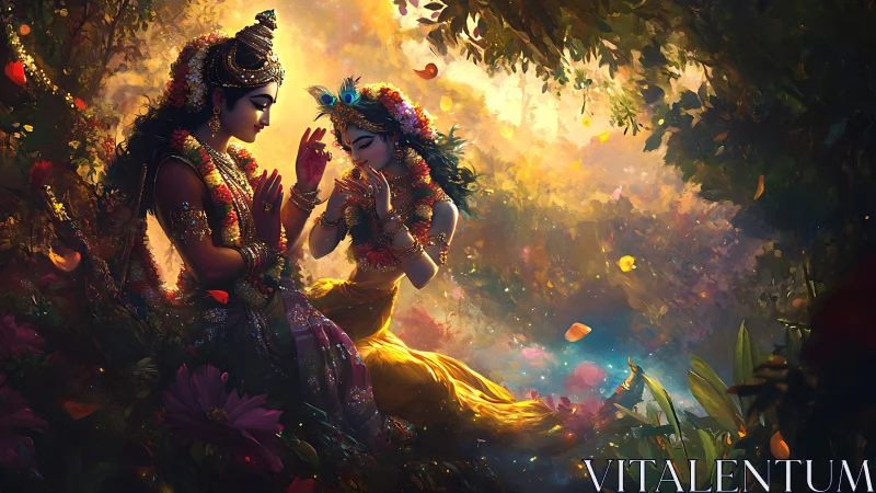 Divine Romance Blooms Where Golden Light Meets Sacred Bond