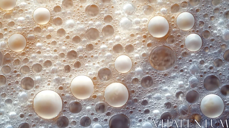 Macro analysis of oil droplets dispersed in aqueous foaming matrix