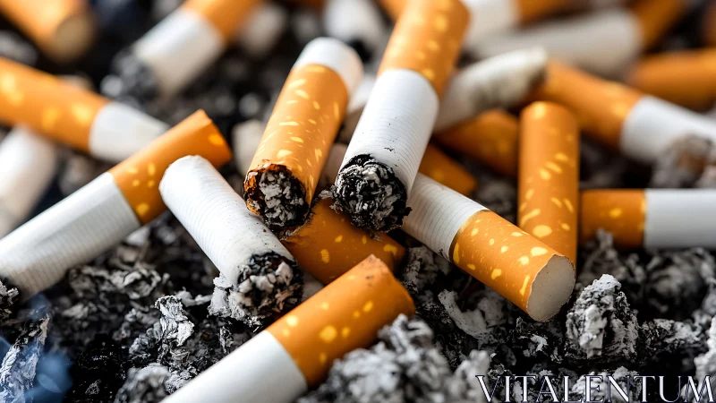 Spent cigarette butts in an ash heap of quiet consequences.