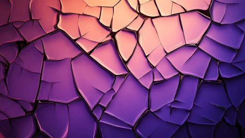 Abstract cracked glass pattern in warm purple and peach hues.