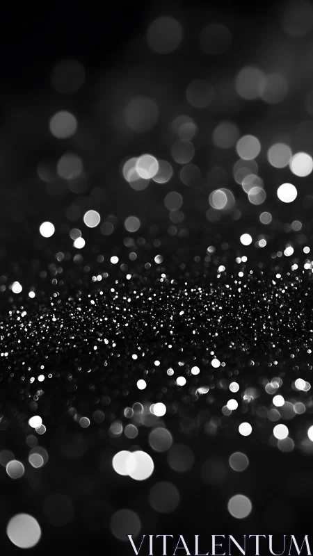 Soft silver sparkles drifting across a dreamy night.