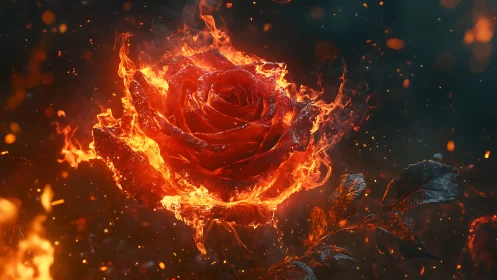 Pyrolytic Rose with Chromatic Flame Envelope.