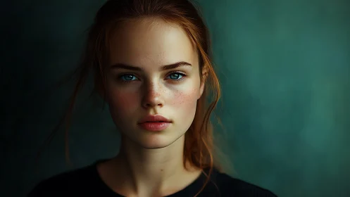 Soft-lit digital portrait studies realistic skin and depth cues