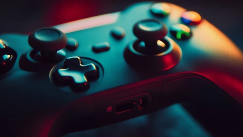 Game Controller in Neon Light.