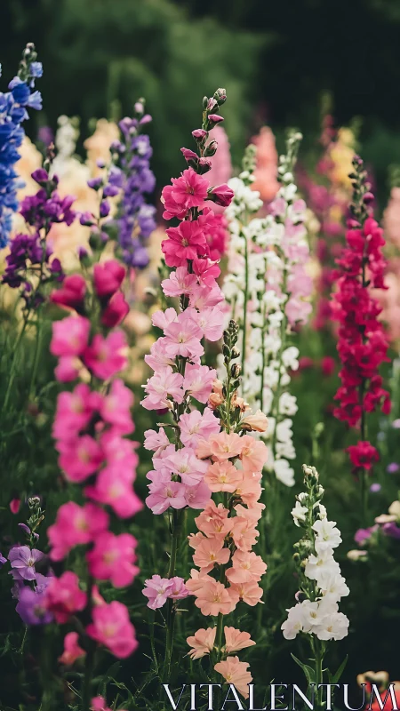 Vibrant Snapdragon Garden in Full Bloom