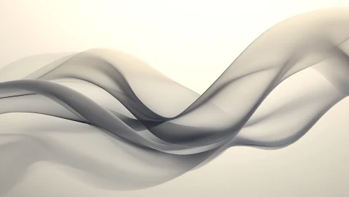 Silken smoke rivers glide across a whispering pale sky