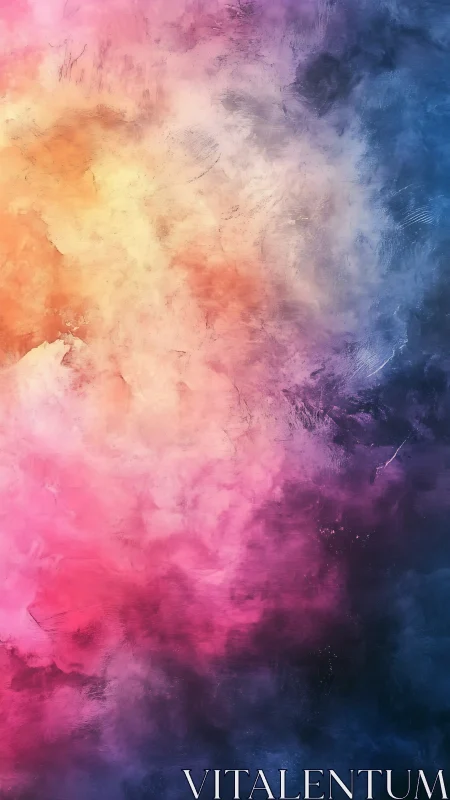 Textured abstract gradient with warm to cool color field.