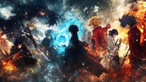 Elemental heroes gather as fire and ice clash in battle