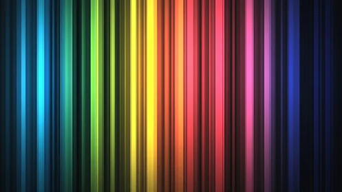 Vertical multicolor light spectrum bars with graded glow