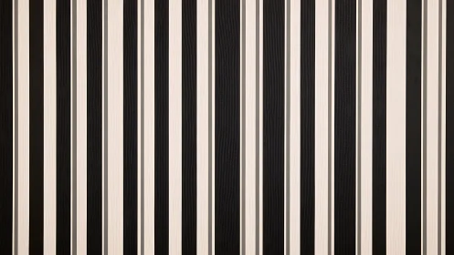 Vertical black and white striped pattern wallpaper design.