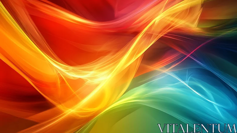 Rivers of color collide in a luminous abstract windstorm.