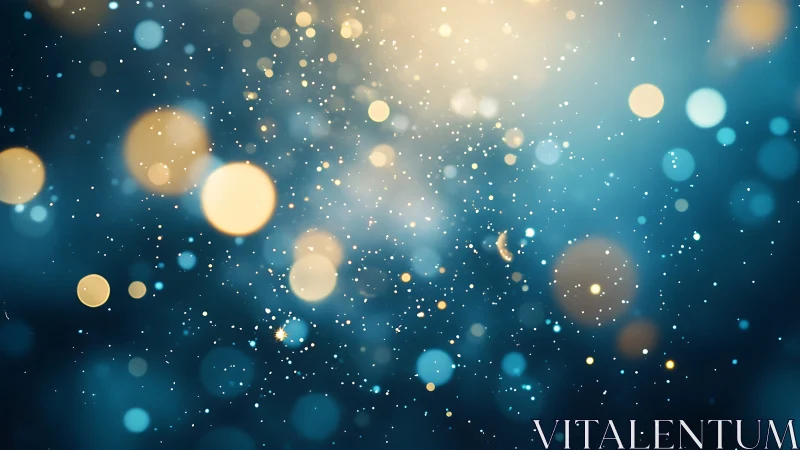 Defocused circular light particles form layered bokeh field