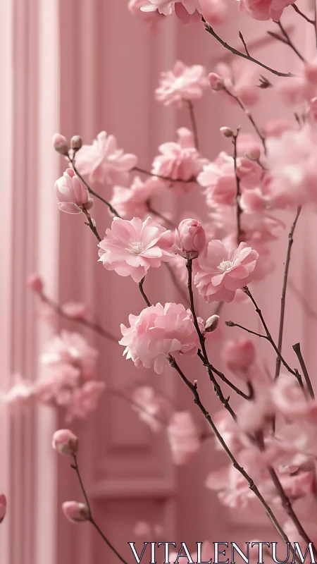 Delicate Pink Carnations in Soft Monochromatic Light.