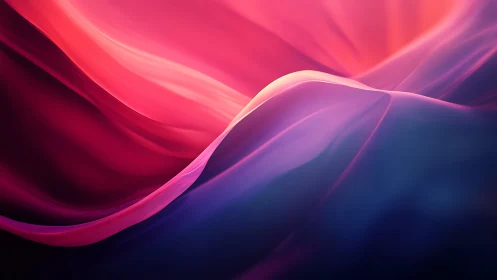 Digital painting of flowing chromatic gradients in motion.