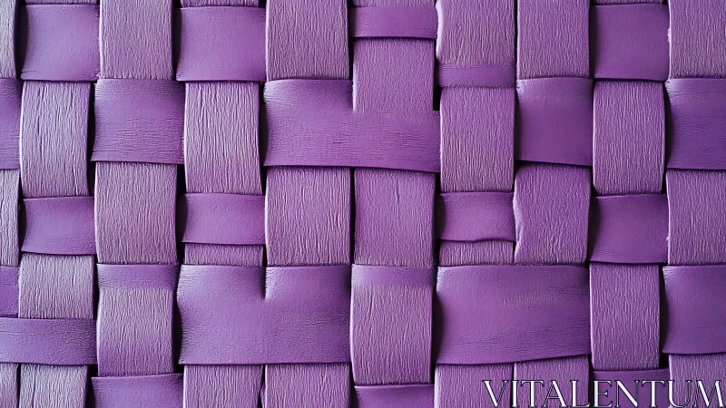 Violet ribbons intertwine and build a tactile woven maze