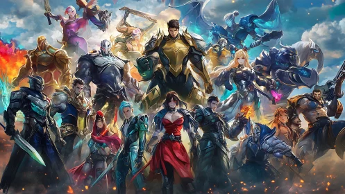 Heroes ignite a storm of steel, magic, and sky-split glory