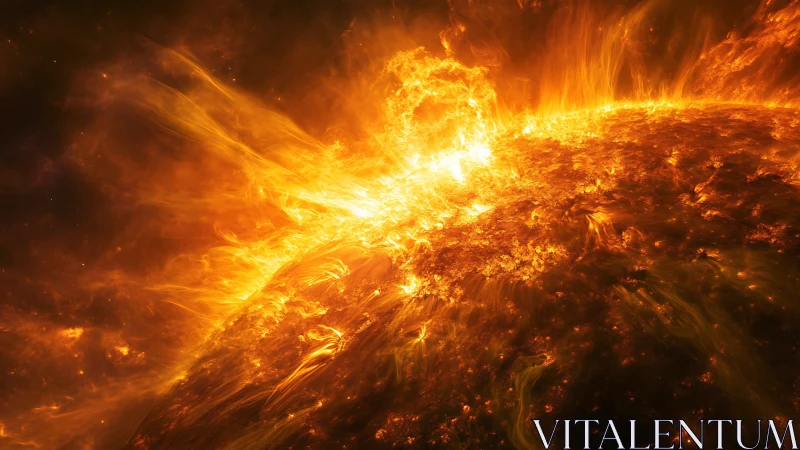 Solar photosphere with high-energy coronal mass ejection erupting