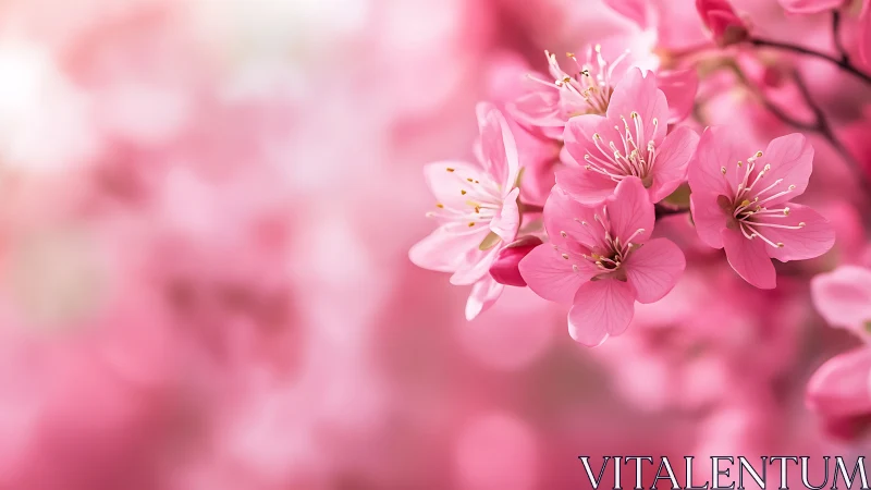 Delicate Pink Blossoms: Nature's Soft Beauty in Full Bloom.