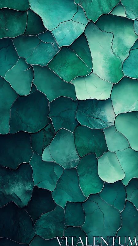 Shattered teal tides forming a quiet underwater mosaic dream.
