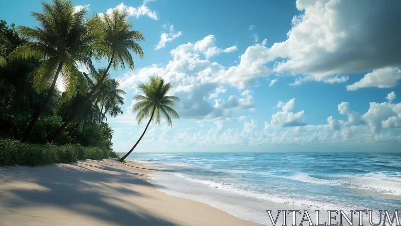 Paradise Bends: Where Palms Kiss Pristine Shores.