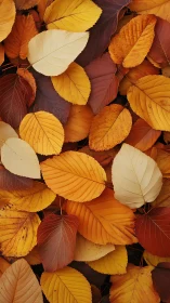 Autumn leaves quilting a warm rust and gold woodland hush.