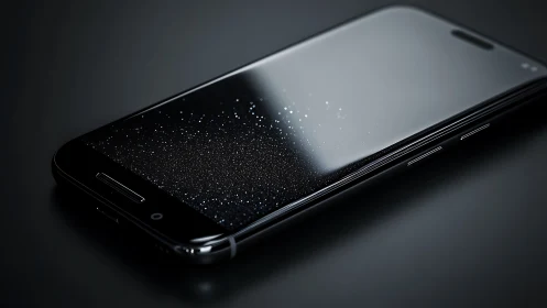 Modern Device Glowing with Digital Magic.